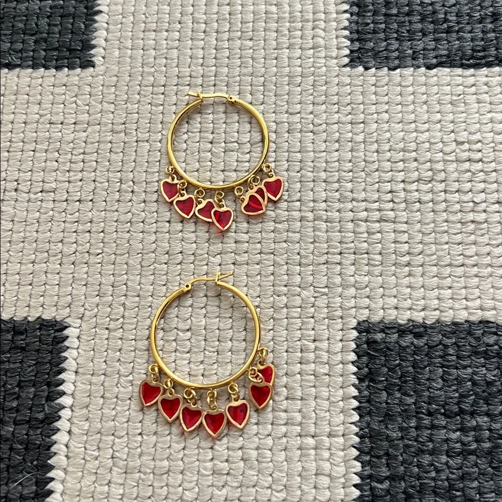 Frasier Sterling Cabana Heart Dangling Earrings